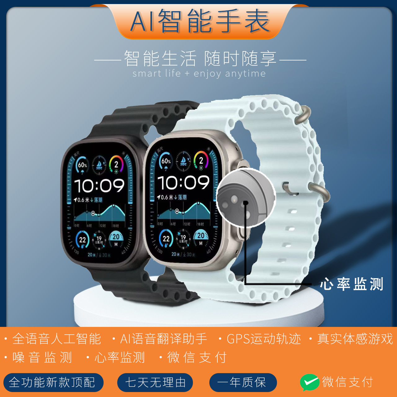 Ultra顶配 智能手表 2025新款电话运动健康骑行健身多功能导航