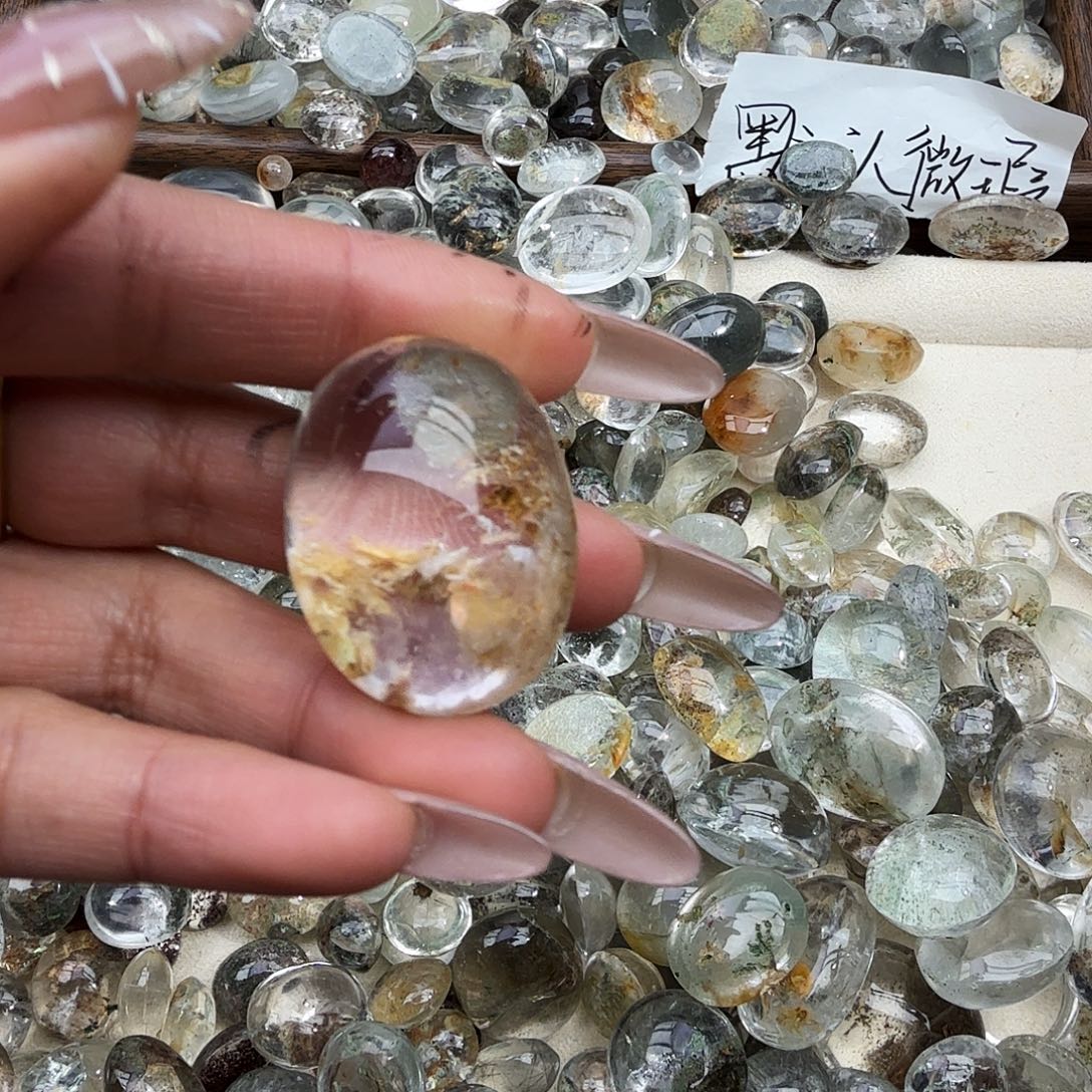 龙***羊珠宝半成品水晶未镶嵌