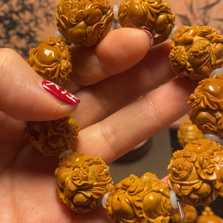 橄榄核手串/手链没****恨大龙财