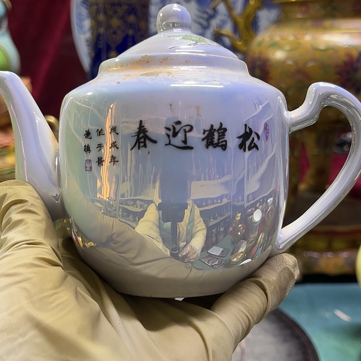 盖碗摆件摆件瓷器摆件