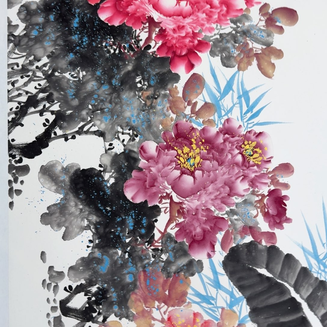 国画国画作品山水花鸟