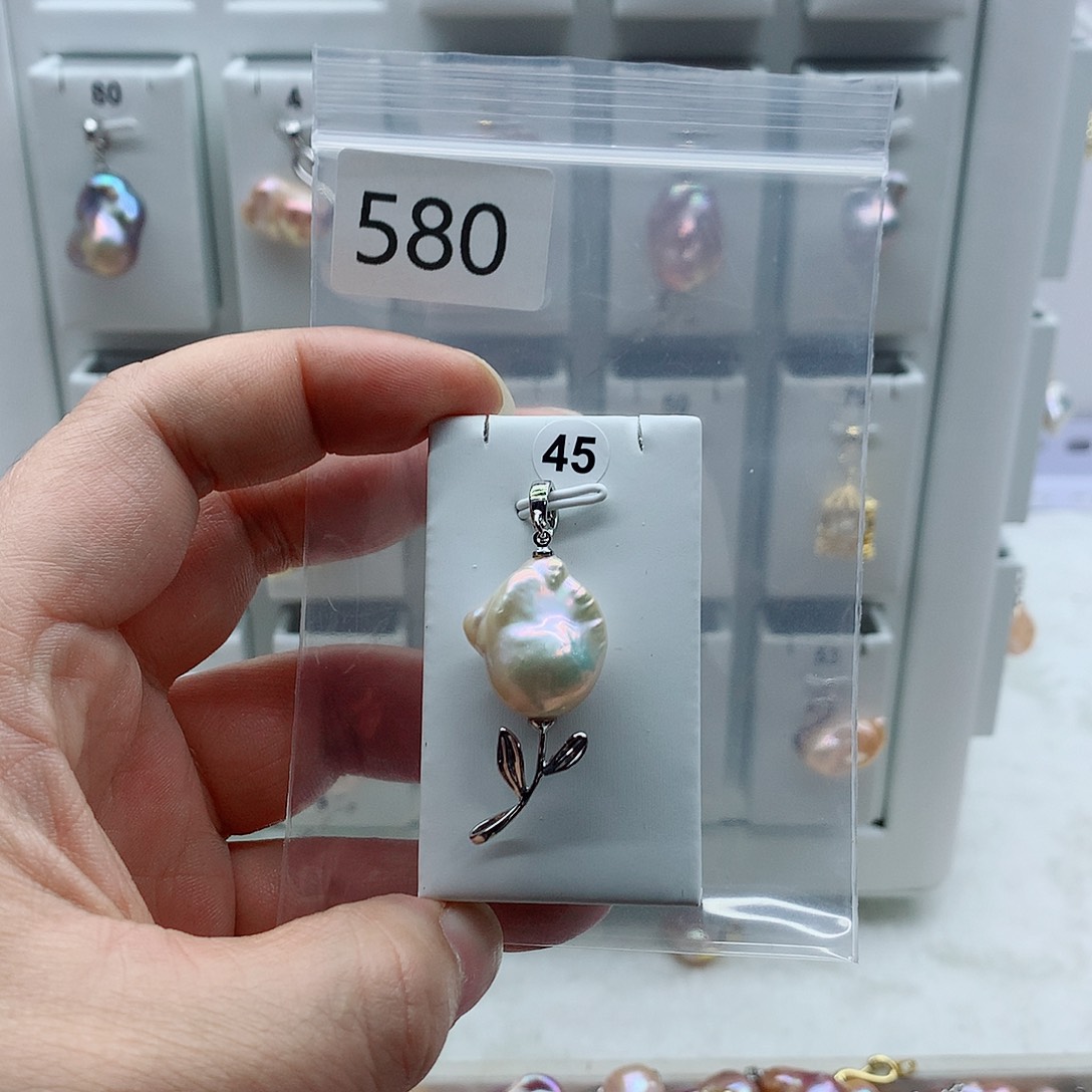 淡水珍珠合金吊坠(不含链)