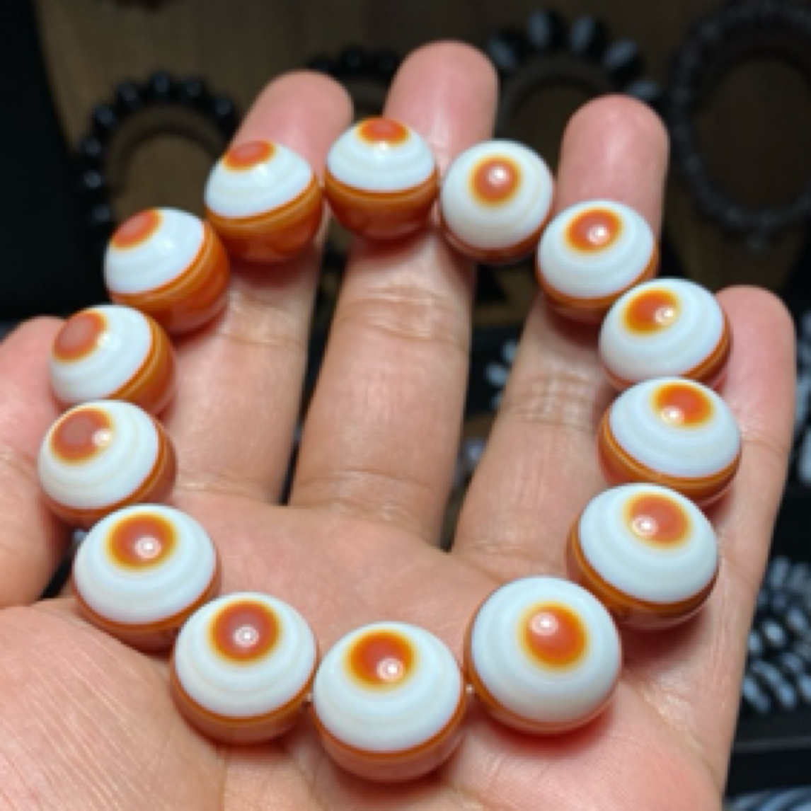 一线药师玛瑙手串，药师天眼，卡16