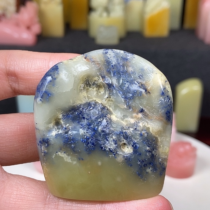 青田石印石青田蓝星