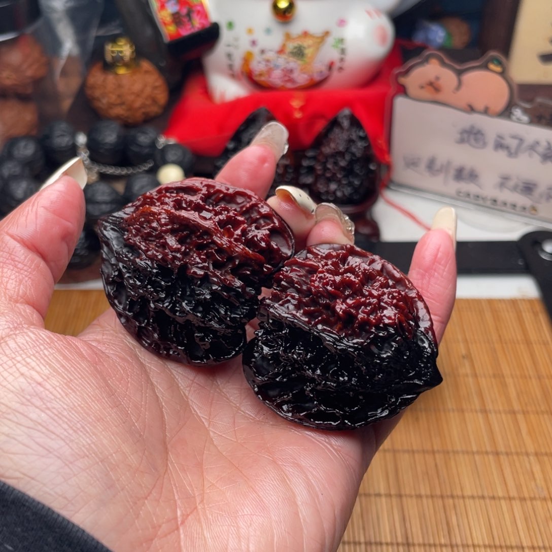 吊坠文玩核桃無*.对彩满天星