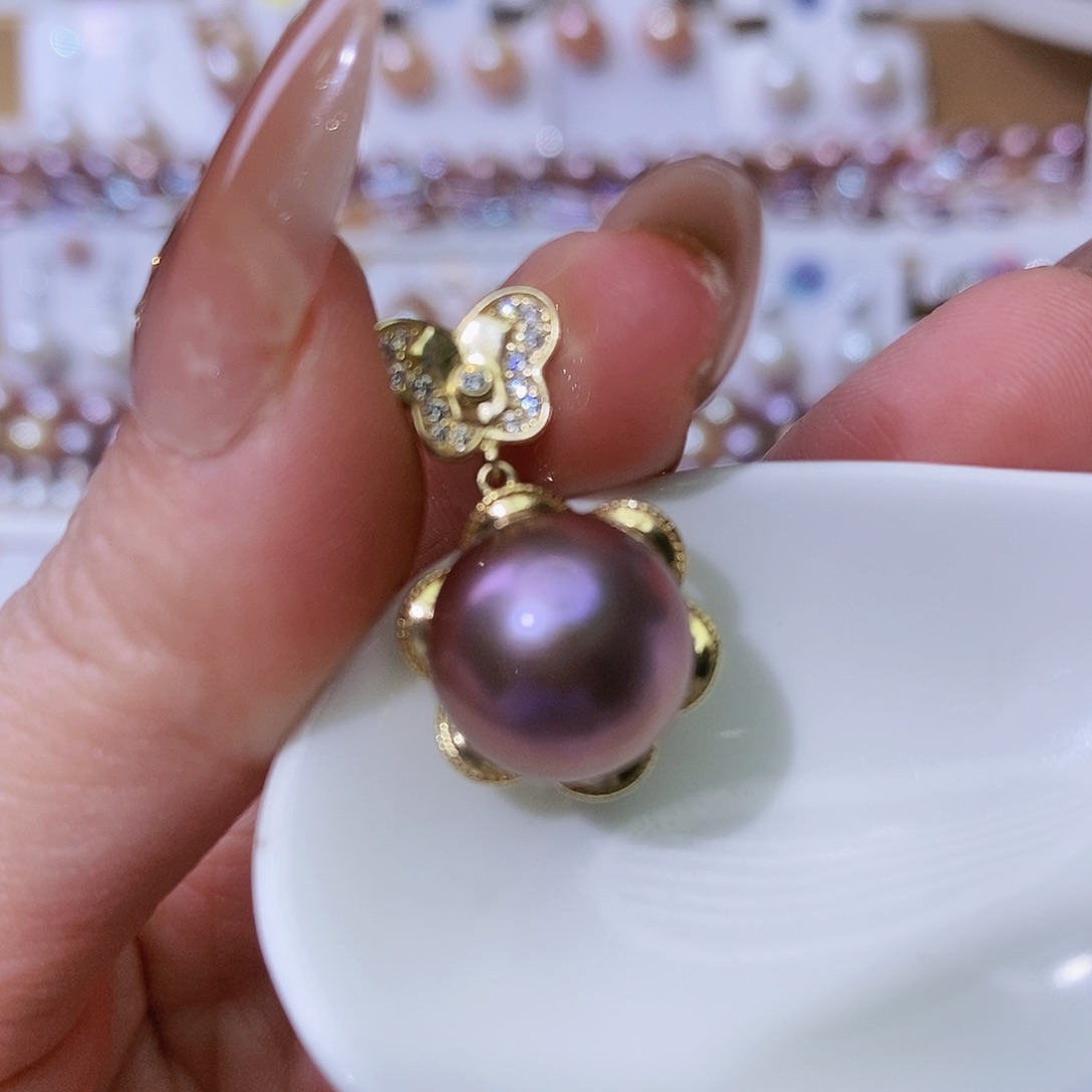 淡水珍珠颈饰银S925镶嵌