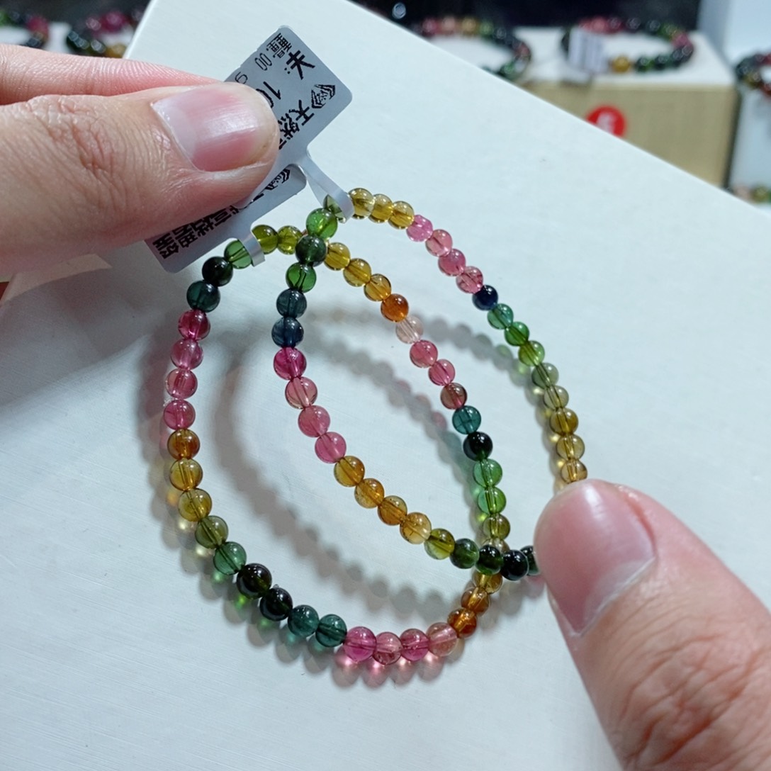 碧玺手链未镶嵌多样性发一条