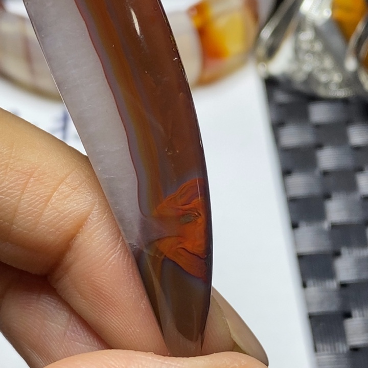 玛瑙/玉髓颈饰未镶嵌快****头