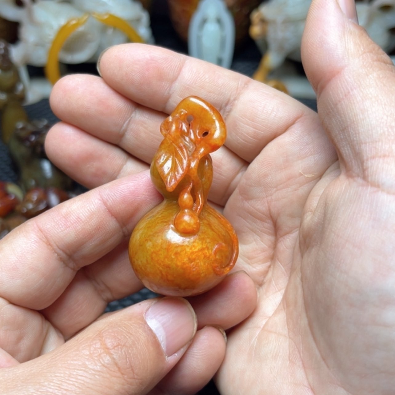 【闪购商品】和田玉挂件未镶嵌文***V