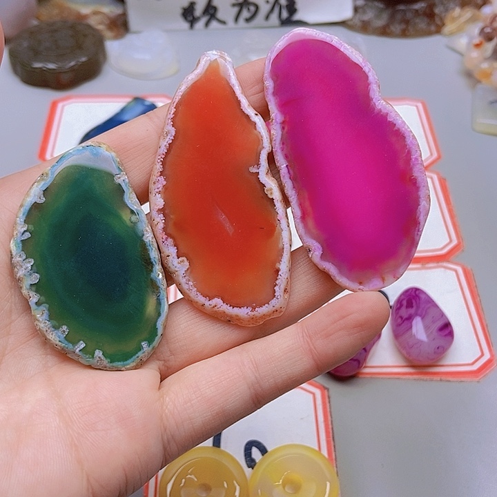 【闪购商品】未镶嵌玛瑙/玉髓珠宝半成品文****）