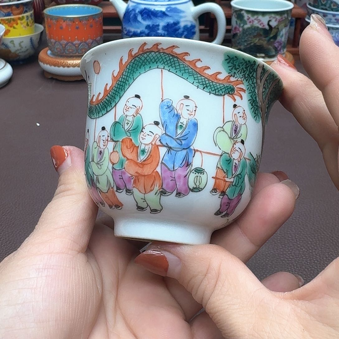 瓷片景德镇仿古手工制作精品展示