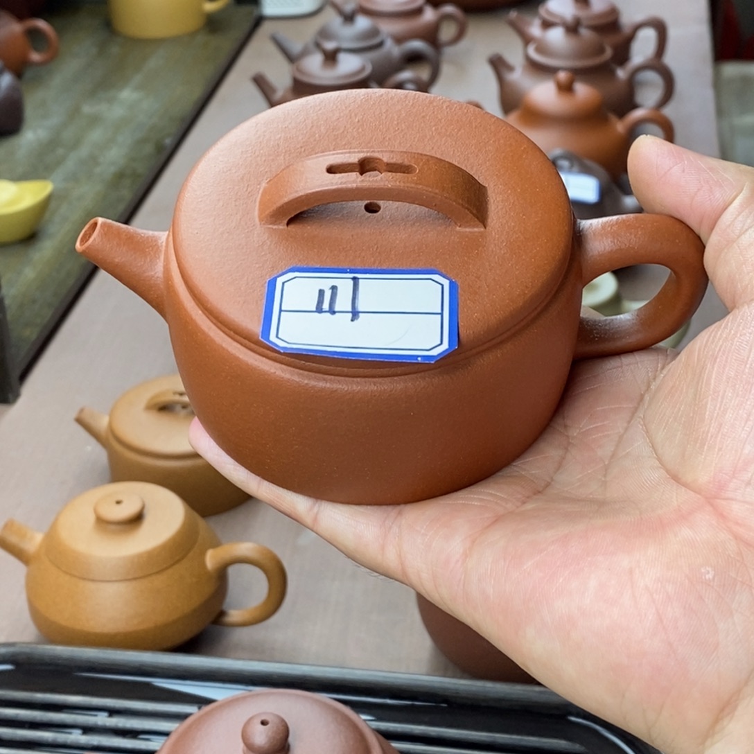 茶壶紫砂紫砂汉瓦微瑕175容量