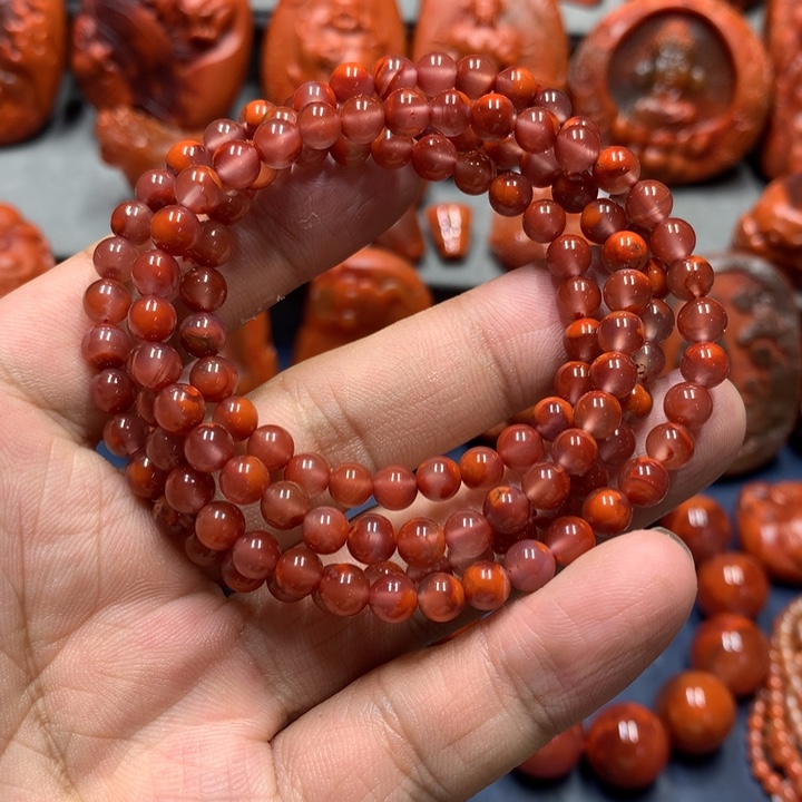 手串未镶嵌南红玛瑙5mm+