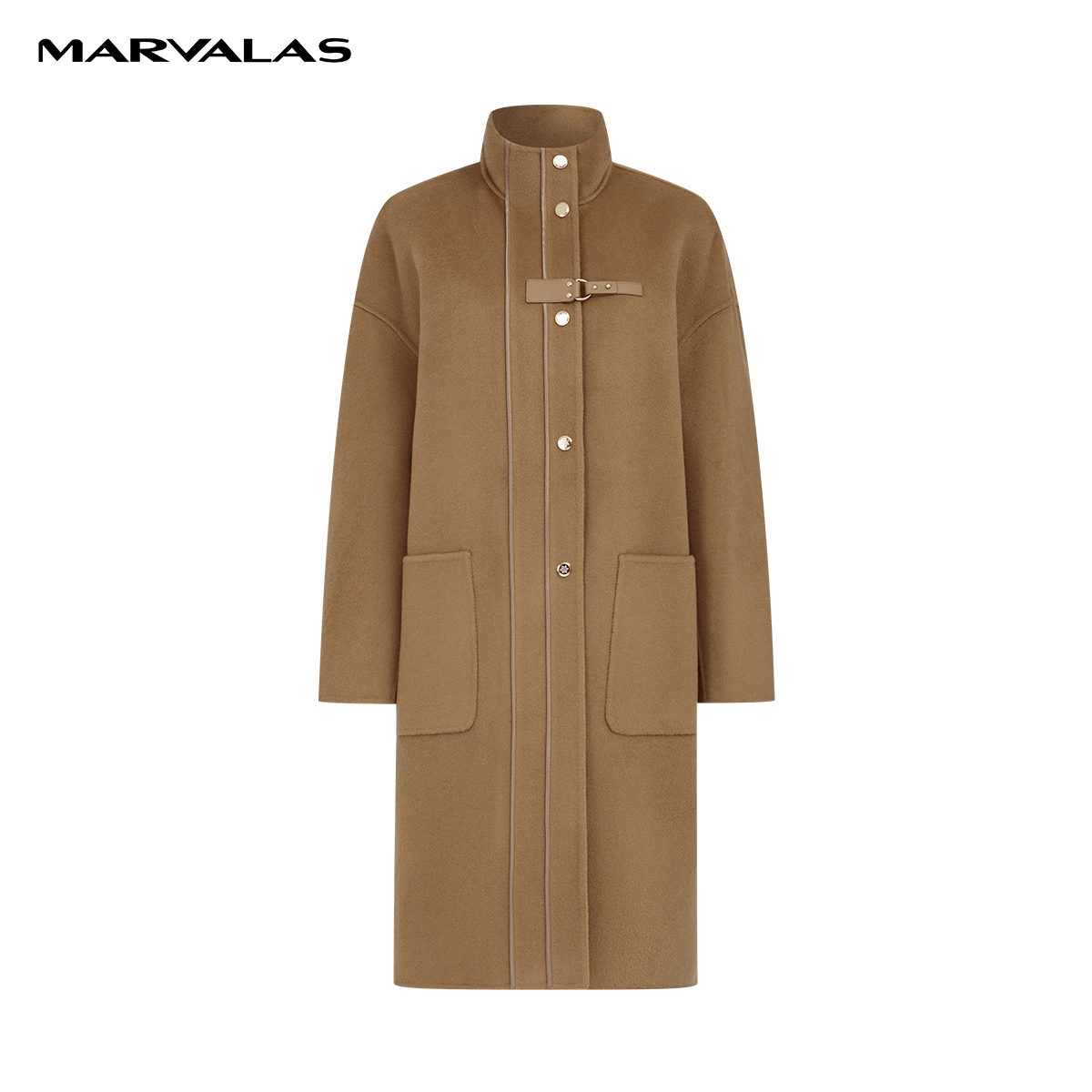 【小七专属】双面呢棉羊毛大衣翻领双排扣百搭绵羊毛M426306948