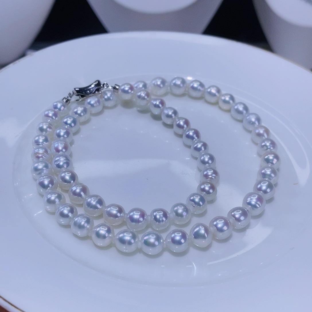 淡水珍珠颈饰合金