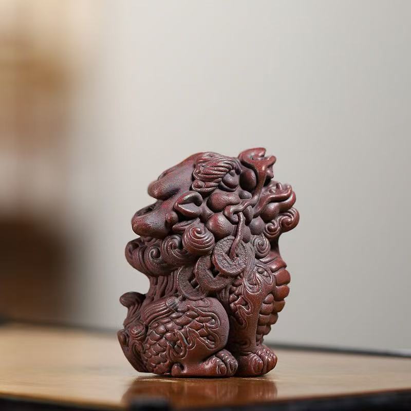 宜兴紫砂茶宠朝天吼8071