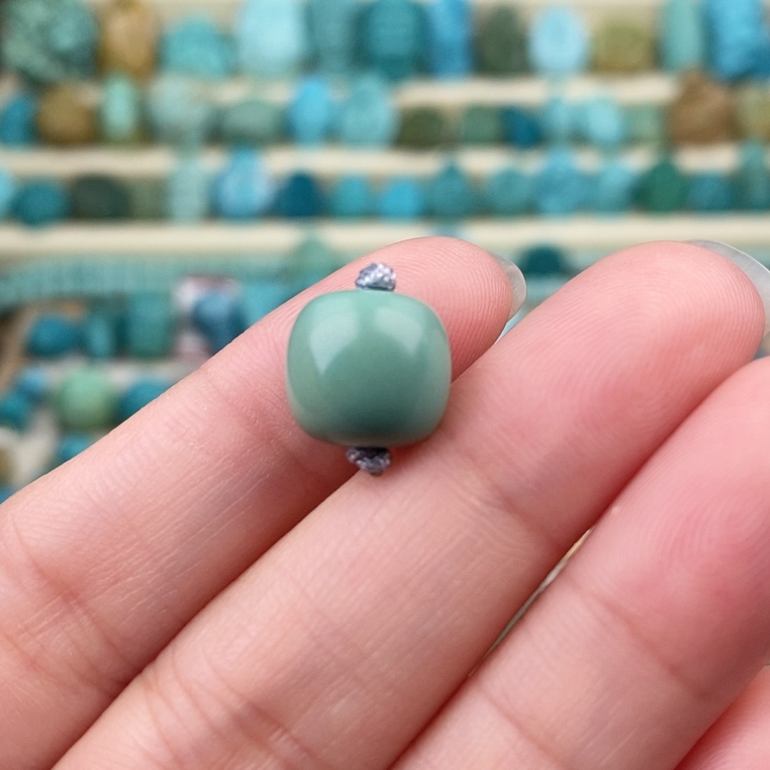 未镶嵌绿松石珠宝奇石11*10