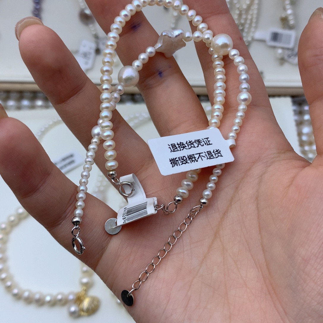 、***惠吊坠(不含链)银S925镶嵌淡水珍珠