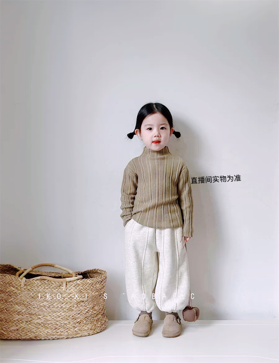 双条杠加绒款裤子