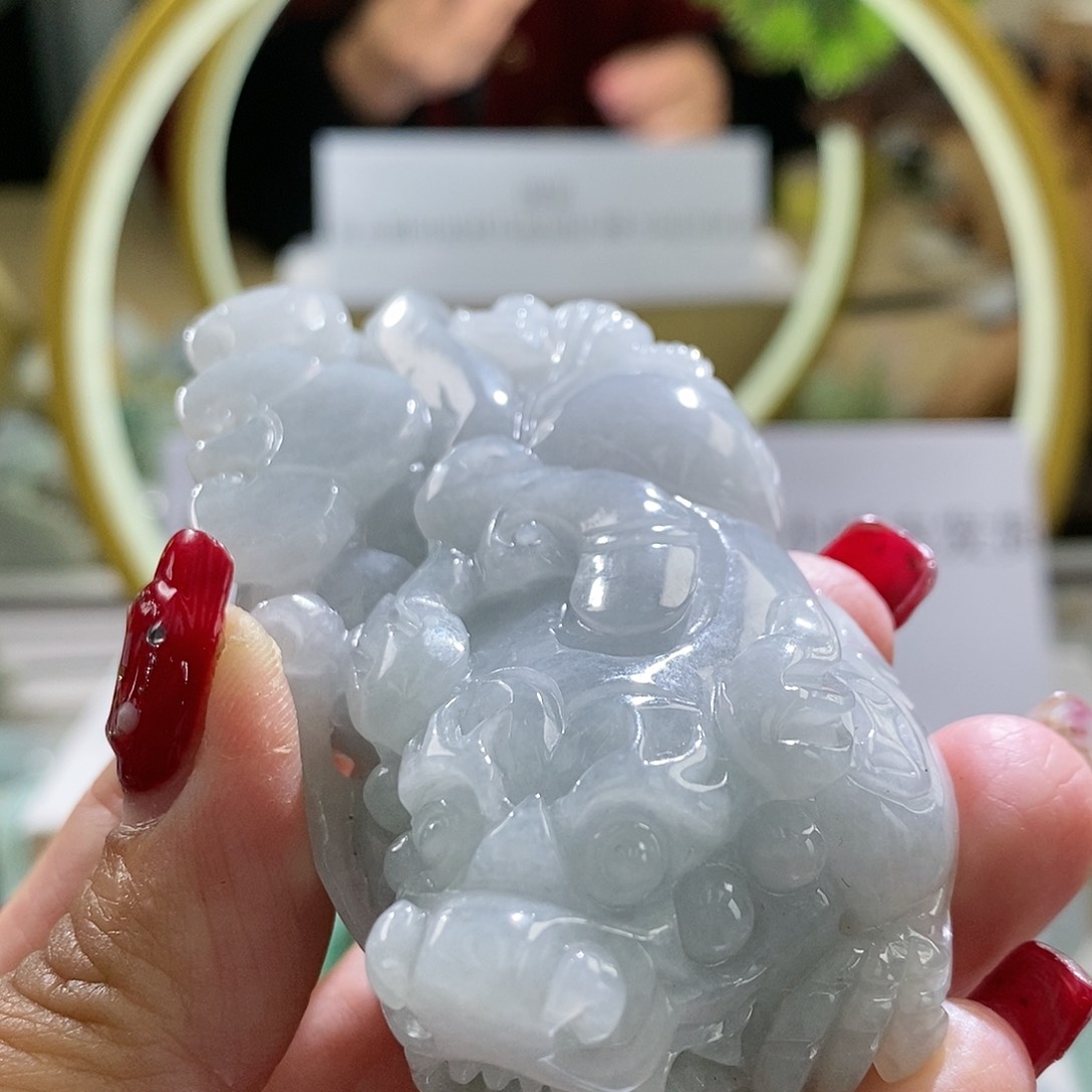 【闪购商品】翡翠颈饰未镶嵌貔貅