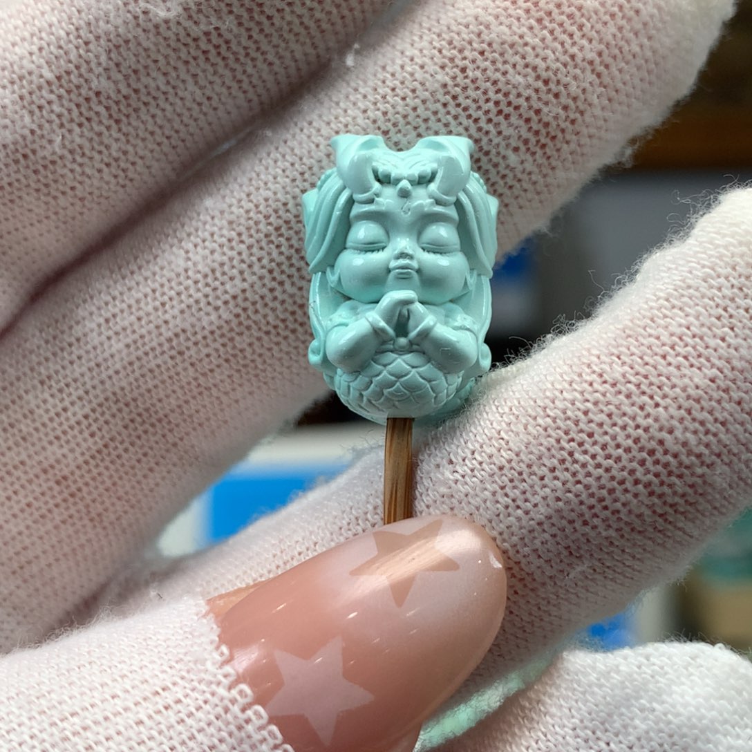 绿松石未镶嵌挂件