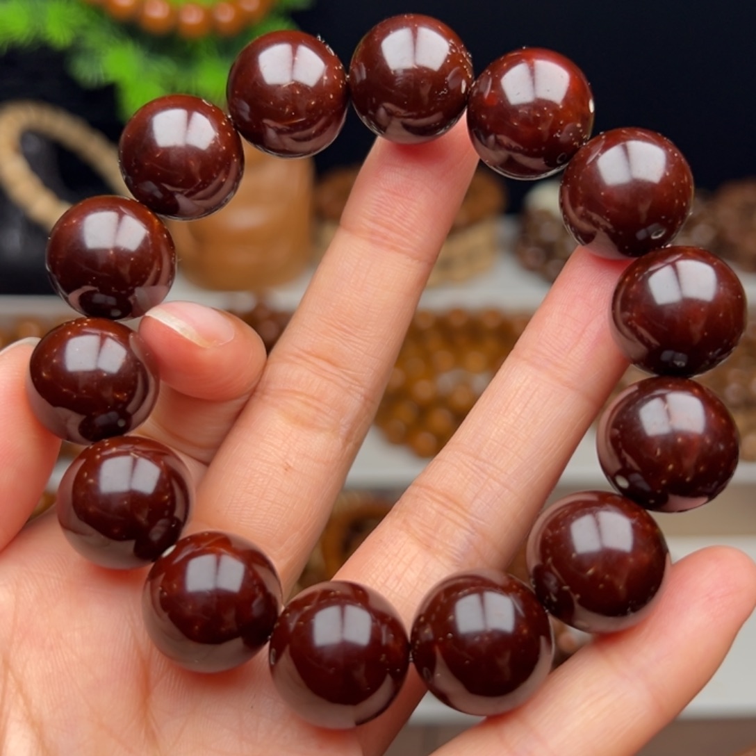 手串紫金鼠卡16半实心光珠