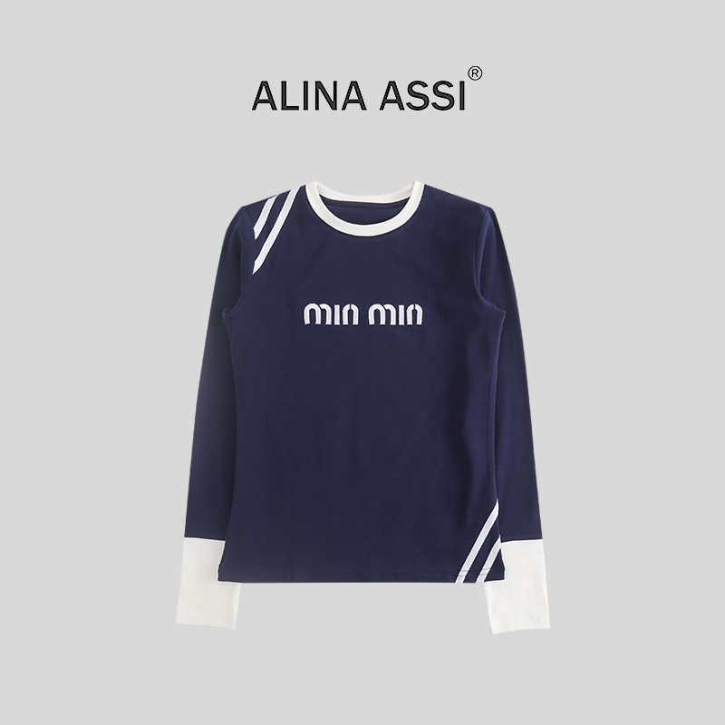 【WW】2025秋季新款T恤百搭休闲长袖上衣Z0488