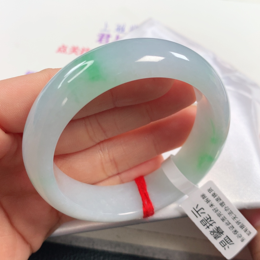 未镶嵌手镯翡翠 正圈268宽胎