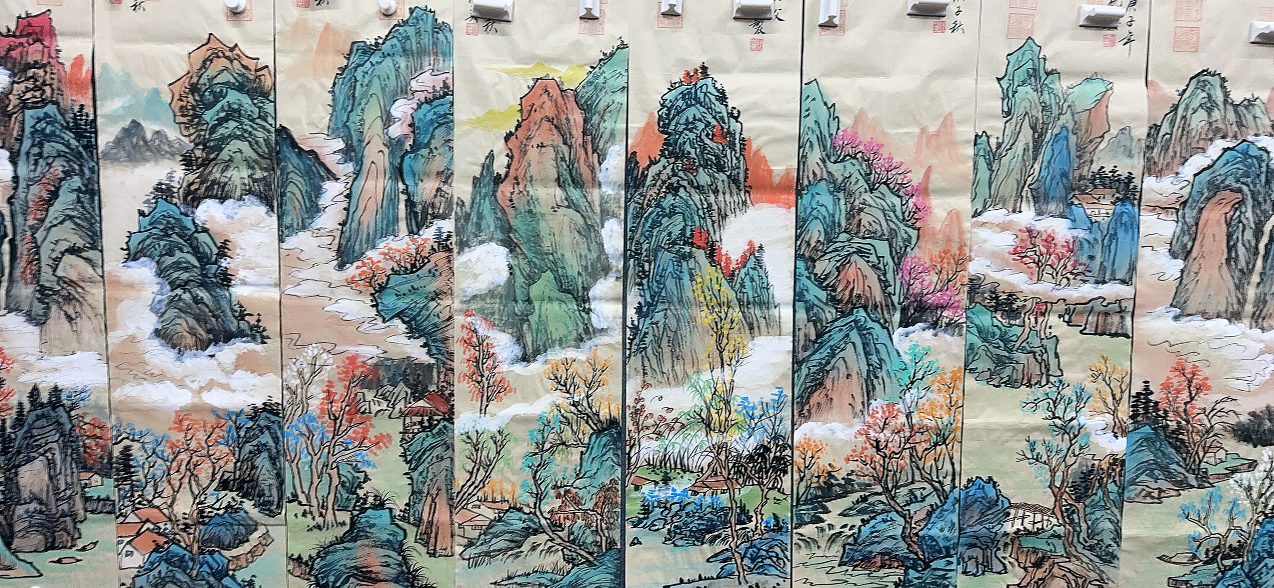 【四季】精品十二条屏装饰画通用链接