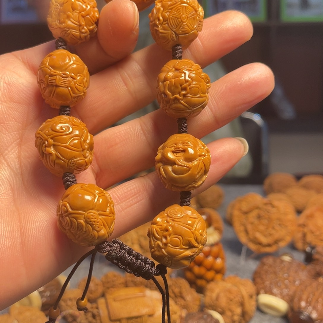 手串/手链核桃橄榄核雕刻