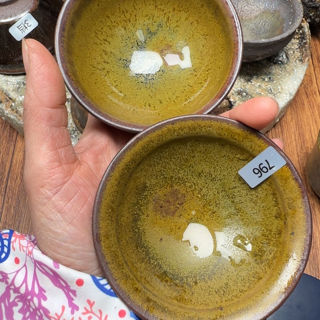 珍***姐柴烧建盏茶盏茶杯795 796