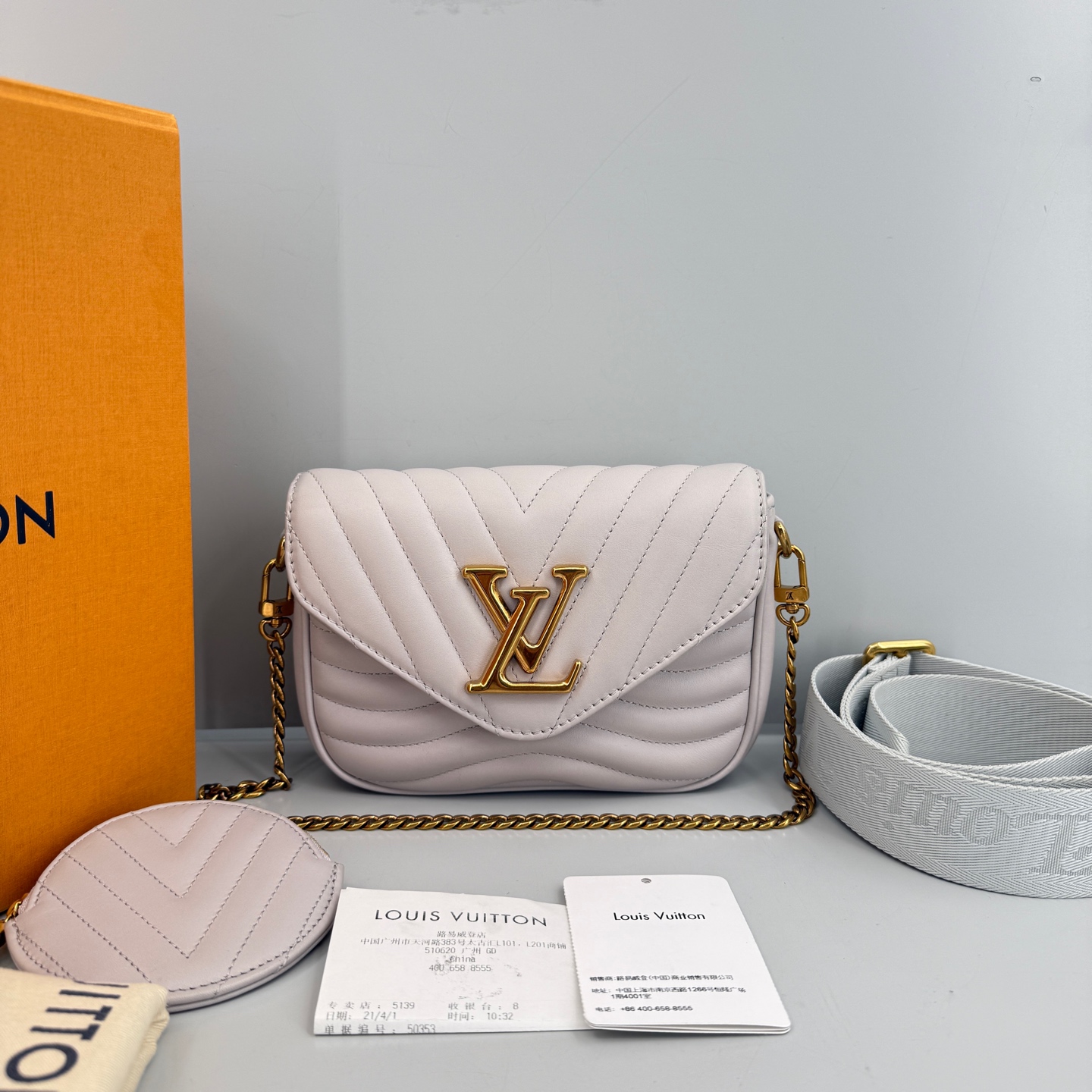 95新 LouisVuitton/路易威登 优选/NewWave三合一21年全套/18×13