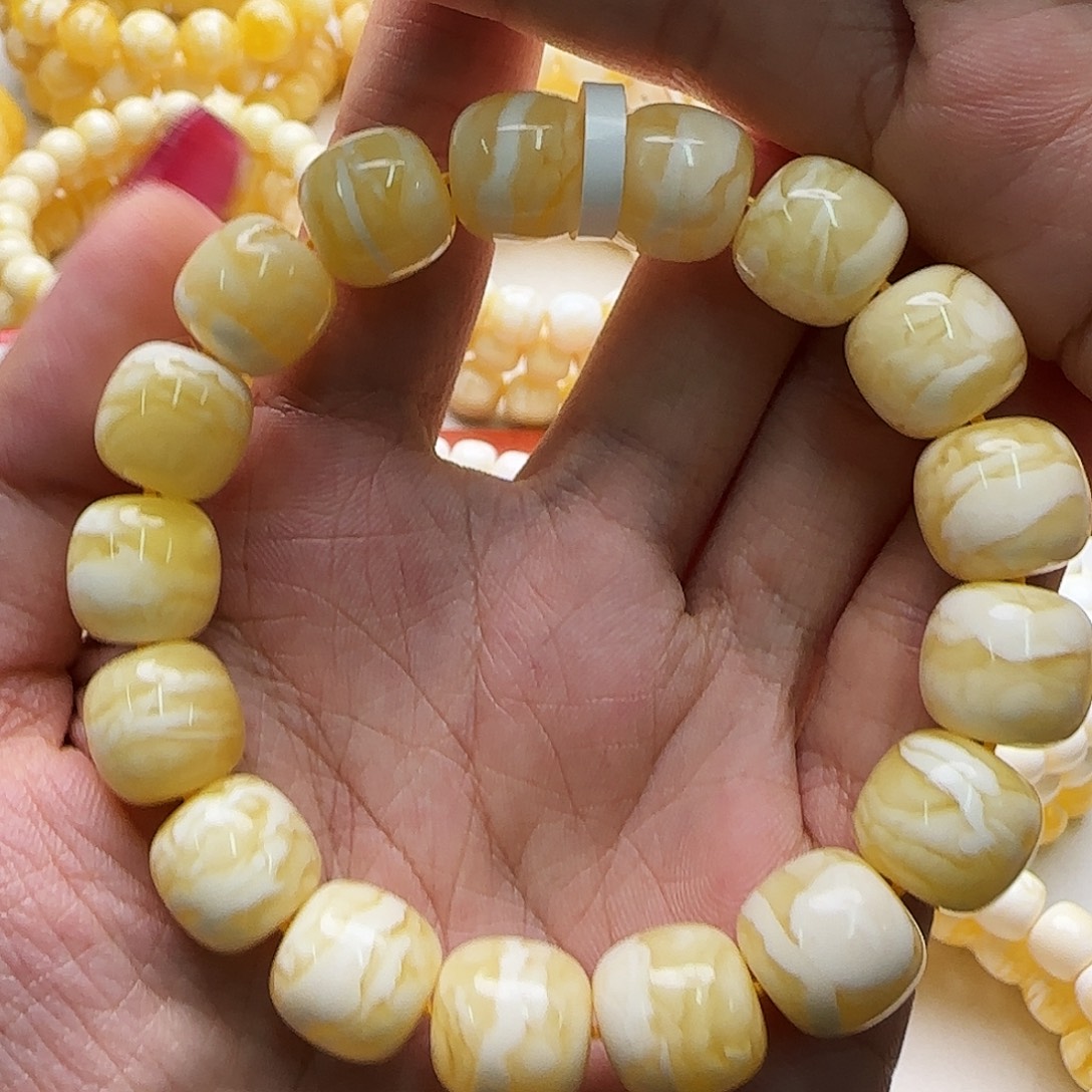 琥珀未镶嵌手链蜜蜡手串