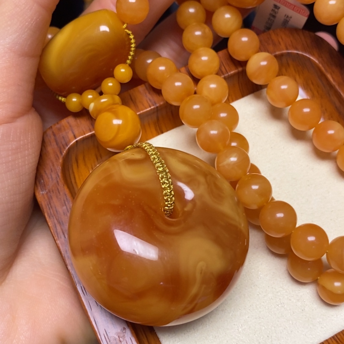 【闪购商品】蜜蜡颈饰未镶嵌项链