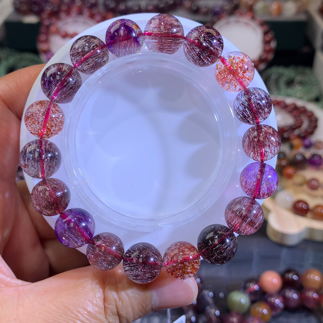 水晶手链未镶嵌11毫米左右超七