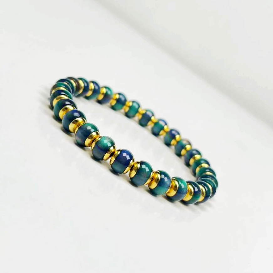 非金属仿水晶手链 【璀璨星河】人工培育 满工镶嵌7MM单圈手串-