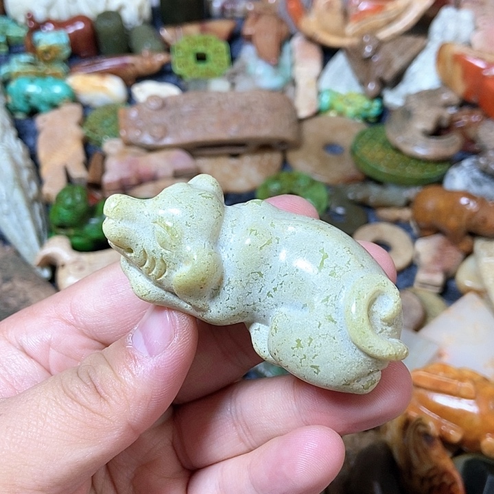 和田玉未镶嵌颈饰107