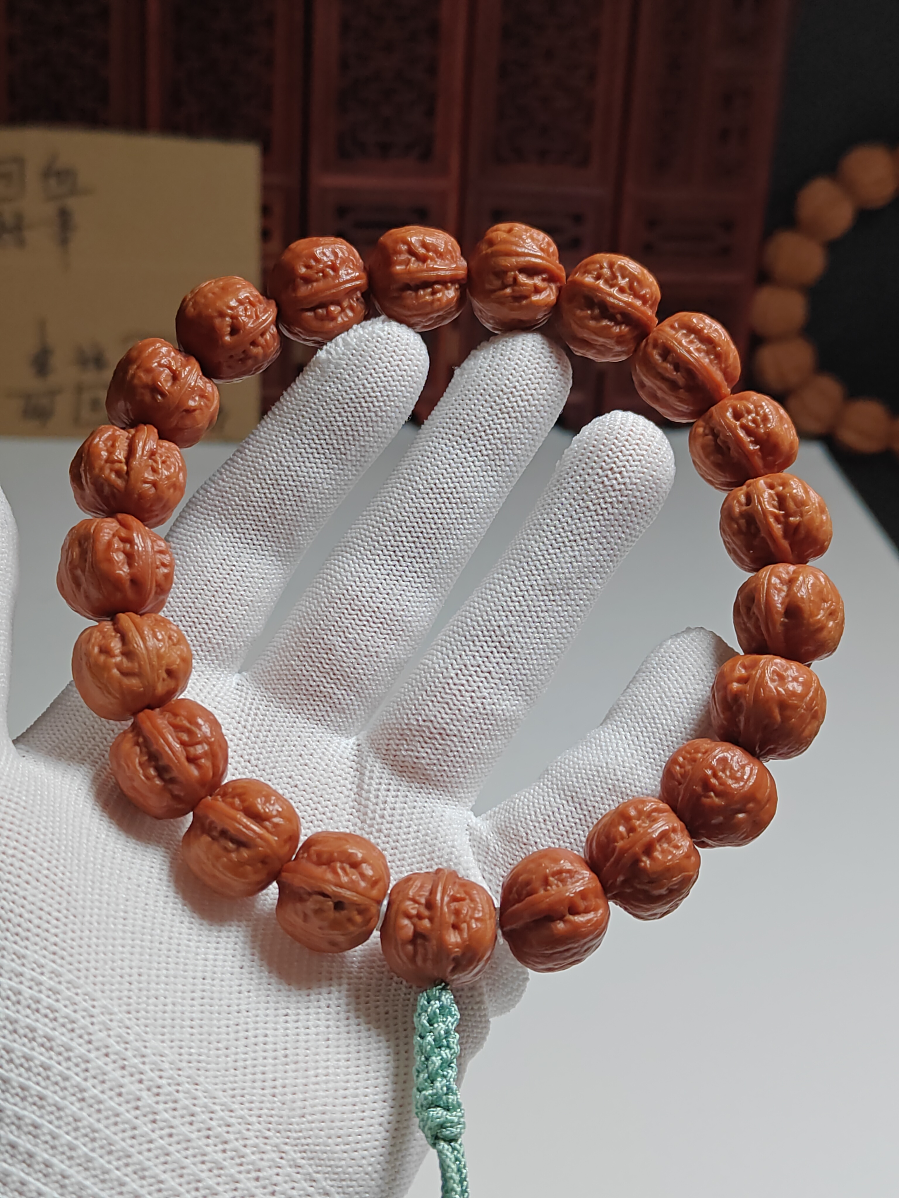 尺寸17方尊一道筋核桃手持