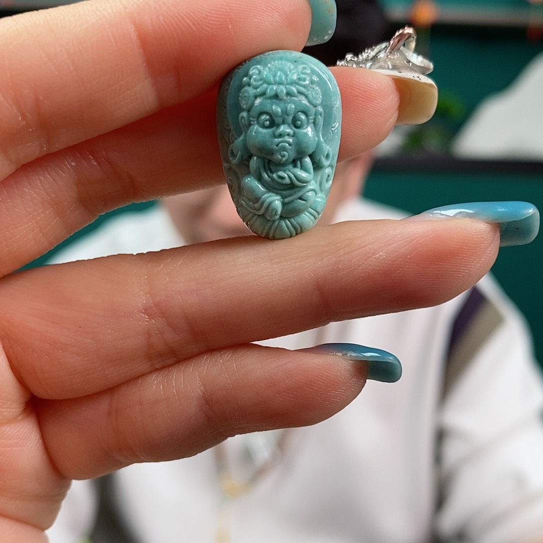 绿松石珠宝奇石未镶嵌