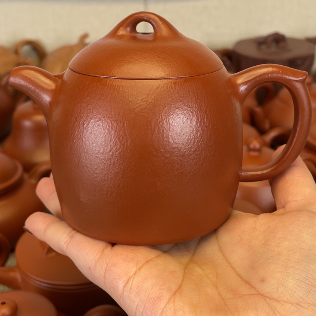 茶壶紫砂小煤窑朱泥全手工220毫升