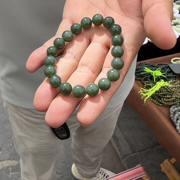 手链未镶嵌和田玉（糖玉）