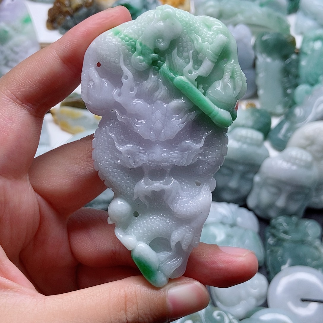 翡翠未镶嵌吊坠(不含链)1