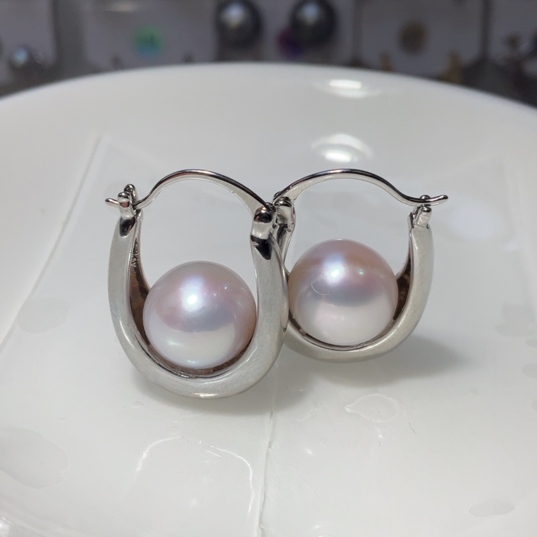 清***淼耳饰未镶嵌淡水珍珠