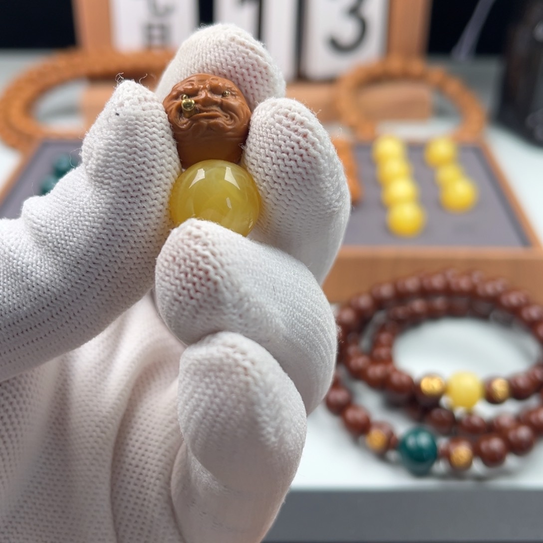 猴头核桃吊坠無**?核桃猴头手串配饰