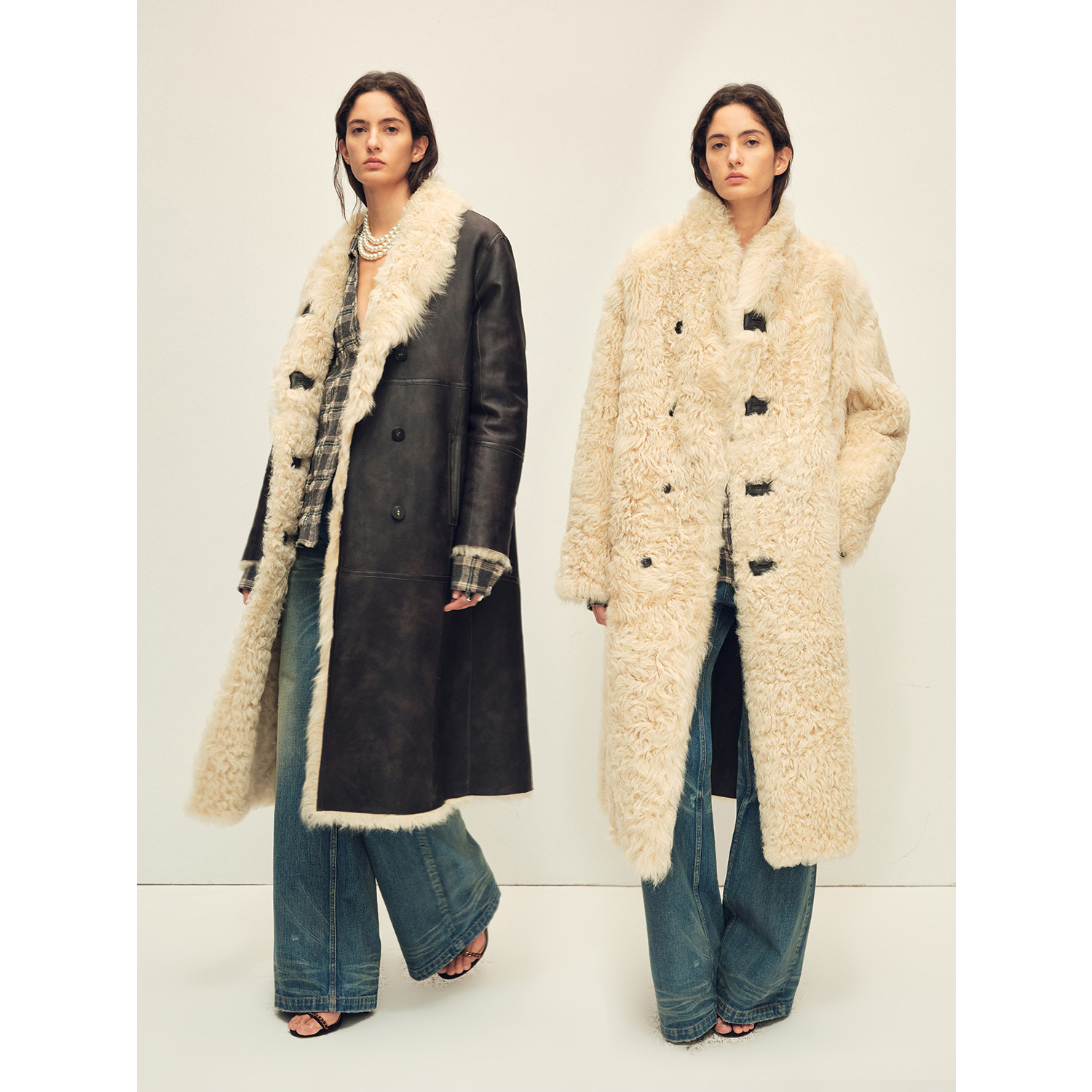 【新品上新】付智恩 莹雪回廊 意大利进口双面穿托斯卡纳皮毛一体