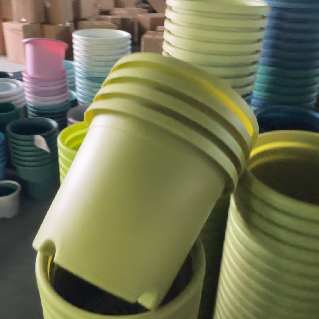 树脂四季盆2#无拖果绿微瑕13