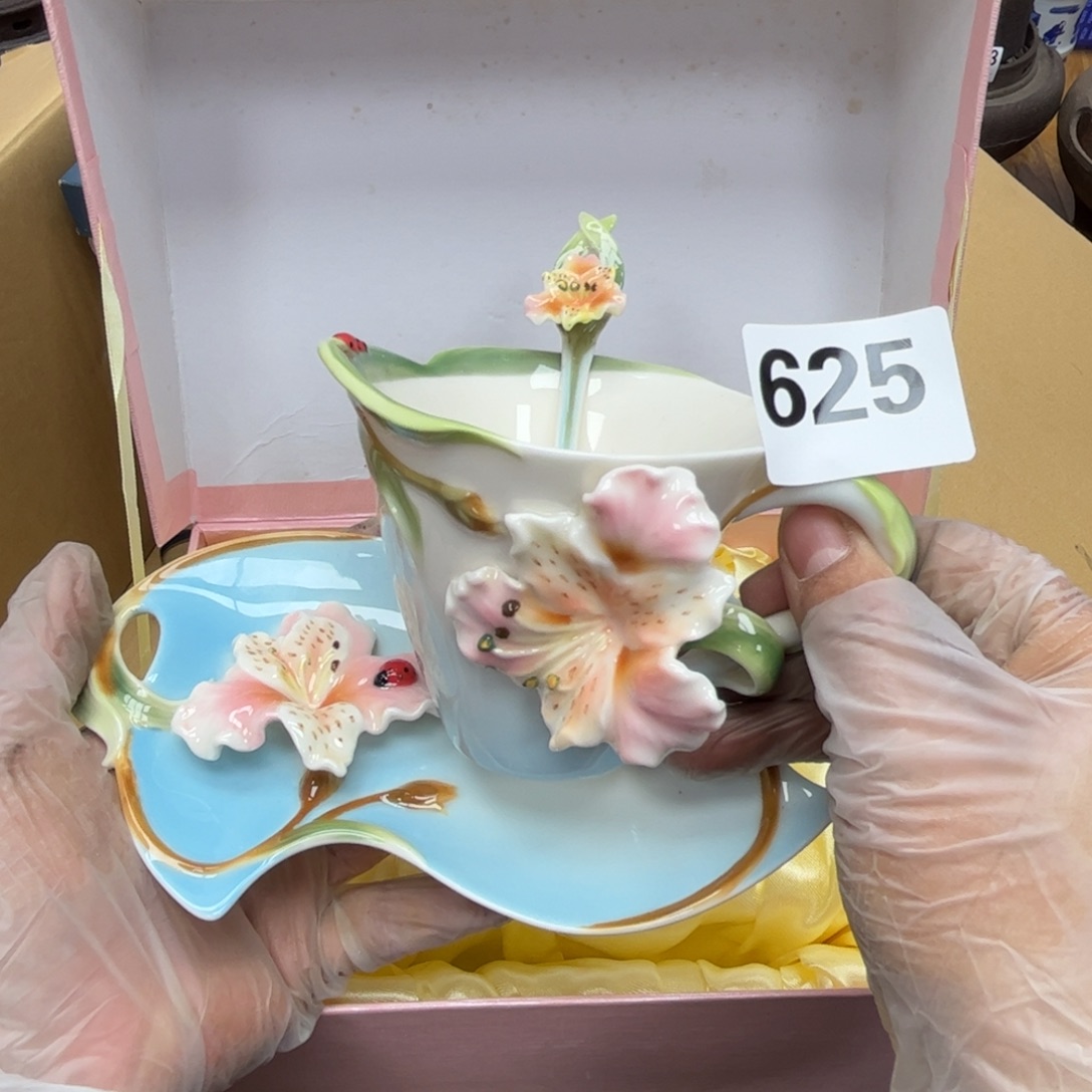 瓷片摆件工艺品摆件666