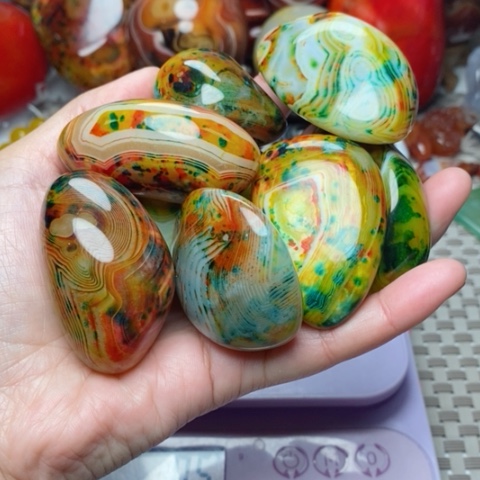 未镶嵌玛瑙/玉髓珠宝奇石瀚*爷打孔不退不换