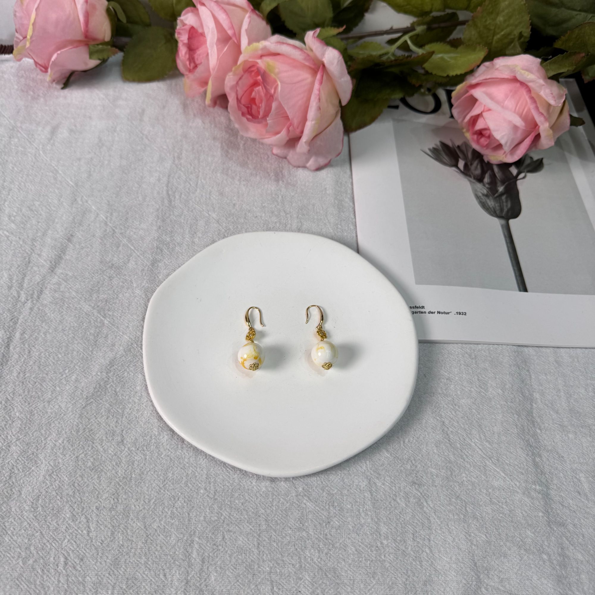 高定珠宝百花蜜耳饰ZX2124S058