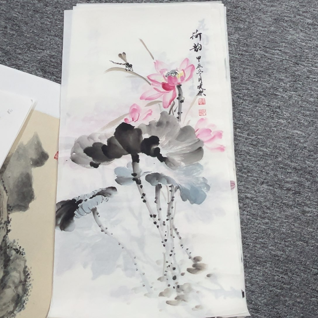 老****国画绘画作品多次参加11个